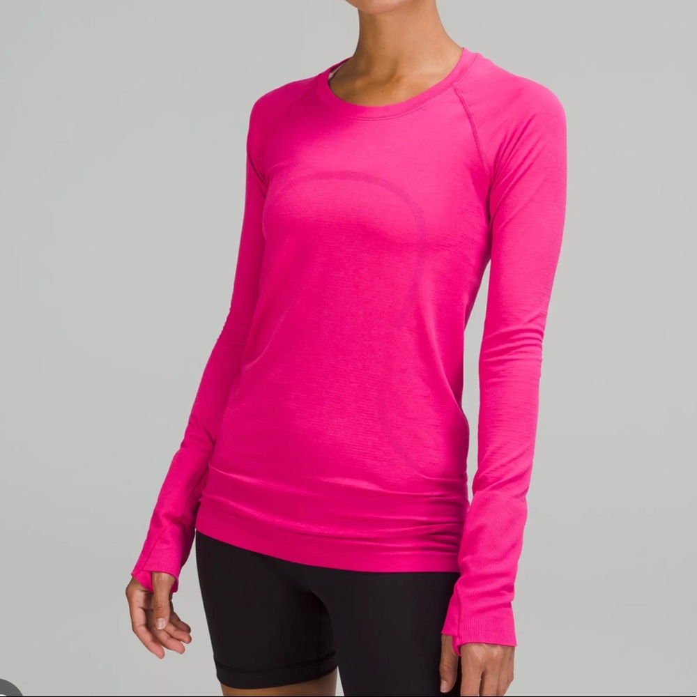 Lululemon swiftly tech long sleeve sonic pink